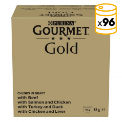 Gourmet Gold Bocaditos Surtidos en Salsa para Gato