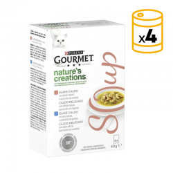 Gourmet Soup Natures Creation Sobres Salmon Para Gato 4x40g