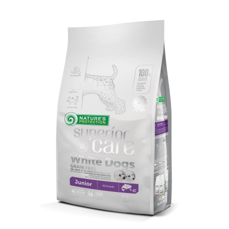 Nature´s Protection White Junior Pienso para Cachorros de Pelo Blanco