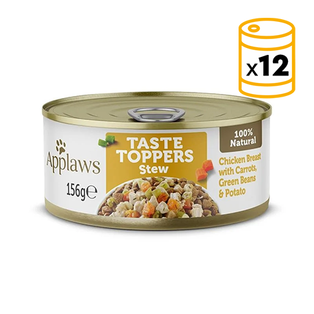 Applaws Taste Toppers en Estofado Latas para Perros con Pollo y Verduras