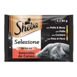 Sheba Selezione Multipack Comida Húmeda en Salsa para Gatos Selección de Carnes