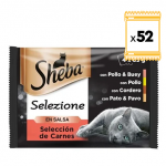Sheba Selezione Multipack Comida Húmeda en Salsa para Gatos Selección de Carnes