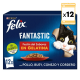 Felix Fantastic Pack Multipack Nourriture Humide pour Chats en Gelée Sélection de Viandes
