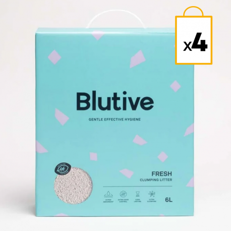 Litière agglomérante Blutive® pour chats Aroma Fresh 6l