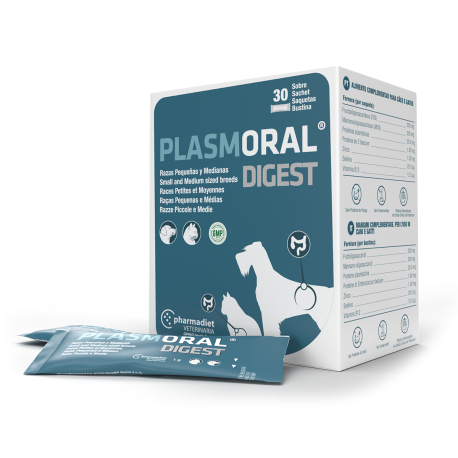 Plasmoral Digest nourriture complémentaire pour chiens 30 sachets