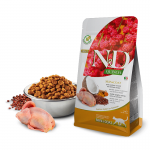 Farmina ND Cat Quinoa Grain free Skin Coat Caille croquettes pour chats