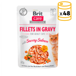 Brit care cat filetes en salsa con salmon latas para gato
