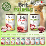 Brit pate meat ternera latas para perro