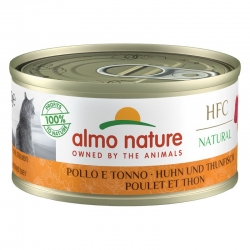 Almo Nature HCF Natural Comida Húmeda para Gatos con Pollo y Atún