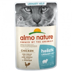 Almo Nature Holistic Urinary Help Comida Húmeda para Gatos con Pollo