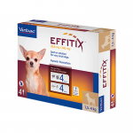 Effitix antiparasitaire pack 3 unités (12 pipettes) pour chiens mini (1,5 - 4 kg)
