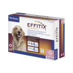 Effitix antiparasitaire pack 3 unités (12 pipettes) pour chiens taille grande (20-40kg)