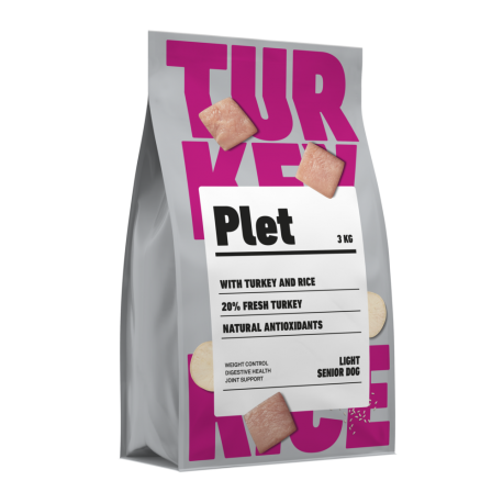 Plet Light Senior Pienso para Perros con Pavo y Arroz