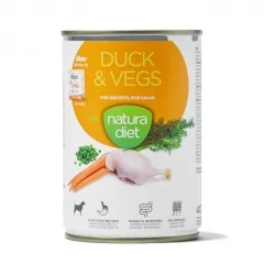 Natura Diet Duck&Vegs Comida Húmeda para Perros Con Pato