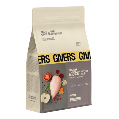 Givers Pienso Natural Para Cachorros con Pollo y Arroz Integral