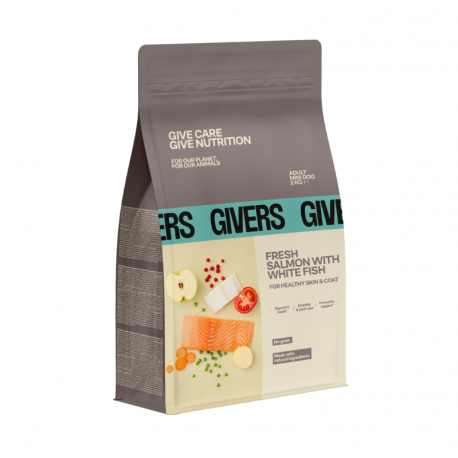 Givers Pienso Natural Para Perros de Razas Mini con Salmón