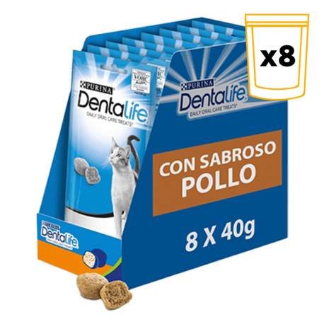 Pack Dentalife de snacks dentales para gatos de pollo