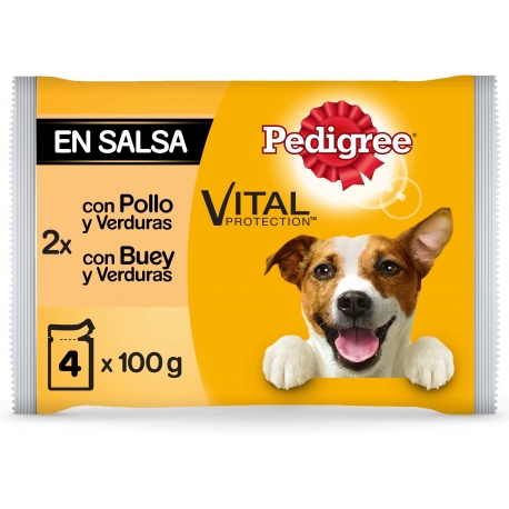 Pedigree Multipack de Comida Húmeda para Perros en Salsa con Pollo y Buey