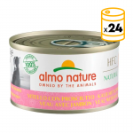 Almo Nature HCF Natural Comida Húmeda para Perros con Ternera y Jamón