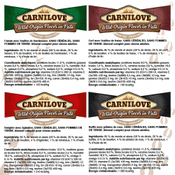 Carnilove Dog Adulto Pouch Pate Multipack