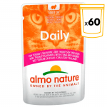 Almo Nature Daily Comida Húmeda para Gatos Bocaditos de Atún y Salmón