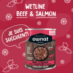 Ownat Wetline Beef & Salmon Nourriture Humide Pour Chiens au Bœuf et au Saumon 395gr