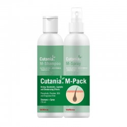 VetNova Cutania M-Pack Champú y Spray Efecto Exfoliante para Perros y Gatos