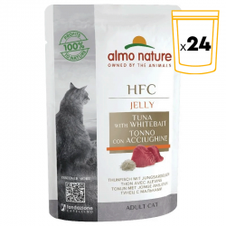 Almo Nature HCF Jelly Comida Húmeda en Gelatina para Gatos con Atún y Anchoa