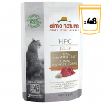 Almo Nature HCF Jelly Comida Húmeda en Gelatina para Gatos con Atún y Anchoa