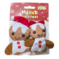 Pawise Muñecos de Jengibre Juguete para Gatos Navidad