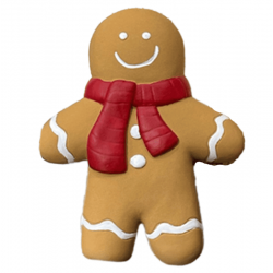 Pawise Juguete de Latex para Perros Galleta de Jengibre Navidad