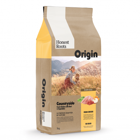 Honest Roots Origin Countryside Puppy Pienso Natural para Cachorros con Pollo y Vacuno