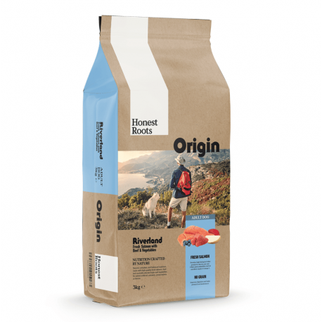 Honest Roots Origin Riverland Pienso Natural Para Perros con Salmón y Vacuno