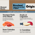 Honest Roots Origin Riverland Pienso Natural Para Gatos Esterilizados con Salmón y Vacuno