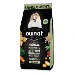 Croquettes pour Chiens Mini Ownat Ultra Low Grain Mini Adult