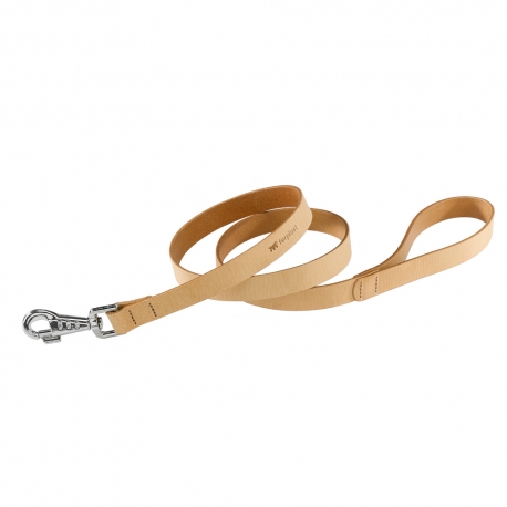 Correa Cuero Natural G Beige para perros Ferplast
