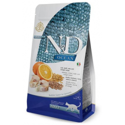Farmina ND Cat Low grain Cabillaud croquettes pour chats
