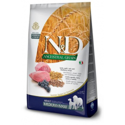 Farmina ND Dog Ancestral Grain Medium Maxi Agneau croquettes pour chiens