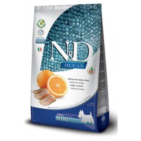 Farmina ND Dog Ocean Grain Free Mini Hareng croquettes pour chiens