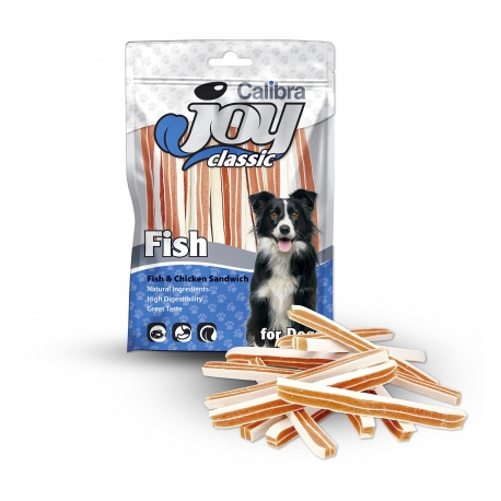 Calibra joy dog classic sandwich pescado pollo snack para perros
