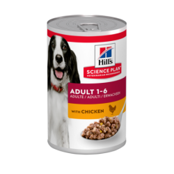 Pack x12 boîtes Hills Science Plan pour chiens adultes au poulet