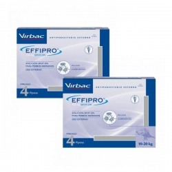 Effipro Spot On Pack 2 unités (8 pipettes) pour chiens taille moyenne (10-20 kg)