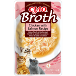 Ciao para gato adulto de Caldo de pollo y Salmón 12x40gr