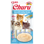 Pack Churu para gato adulto Pure de Atun Con Vieira 12x56gr