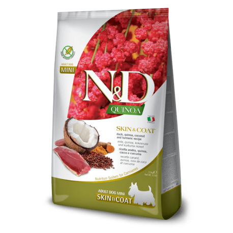 Farmina ND Quinoa Skin Coat Pienso para perros minis de Pato