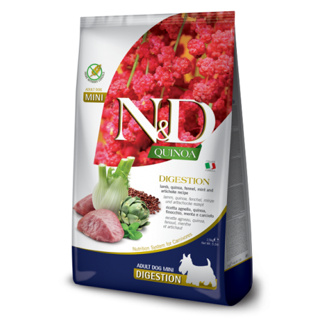 Farmina ND Quinoa Digestion Pienso para perros mini de Cordero