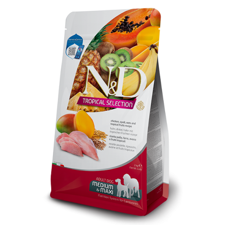 Farmina Tropical Pienso para Perros Medium Maxi con Pollo