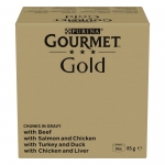 Gourmet Gold Bocaditos Surtidos en Salsa para Gato