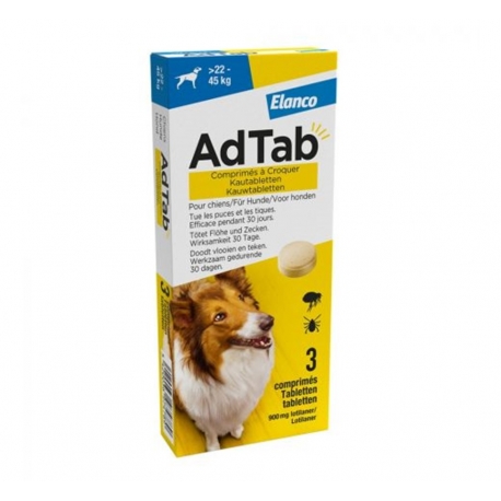 Adtab 3 Comprimidos Masticables antiparasitarios para perros