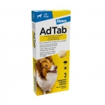 Adtab 3 Comprimidos Masticables antiparasitarios para perros